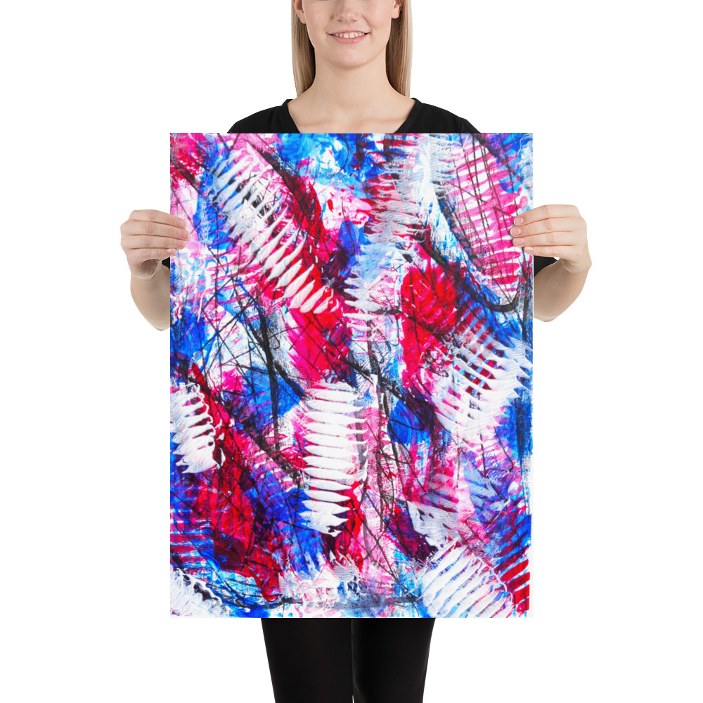 Electric Bloom Poster