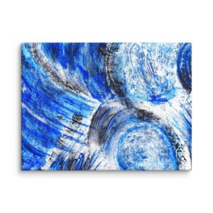 Blue Wave Canvas 18 x 24 inches.