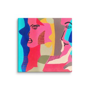 Profiles in Pink Canvas