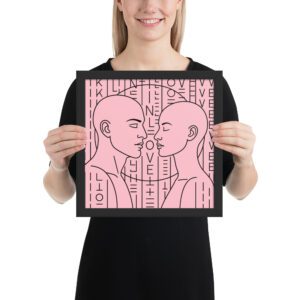 Life Series Framed Poster. Number 3. Love - 12 x 12 Inches