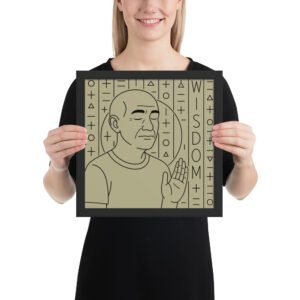 Life Series Framed Poster. Number 4. Wisdom - 12 x 12 Inches